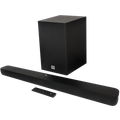 JBL Cinema 2.1ch Soundbar with 220W 6.5 Inch Wireless Subwoofer HDMI ARC and Bluetooth (SB180)
