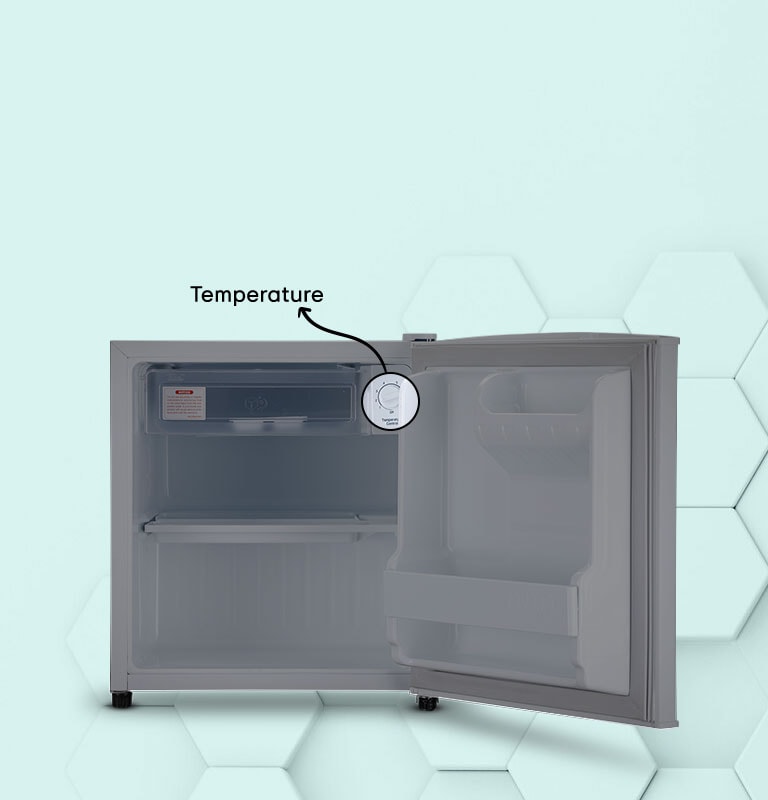 LG 43L Compact Single Door Mini Refrigerator, 1 Star, Super White Finish