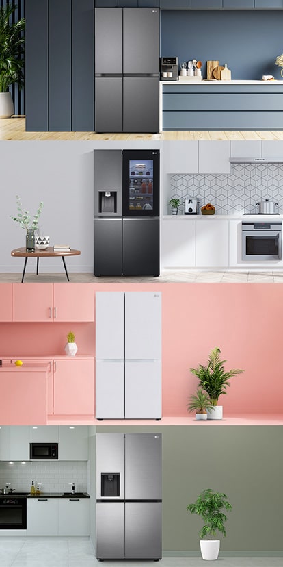 LG 650L Convertible Side-by-Side Refrigerator, Multi-Air Flow, Smart Diagnosis, Dazzle Steel