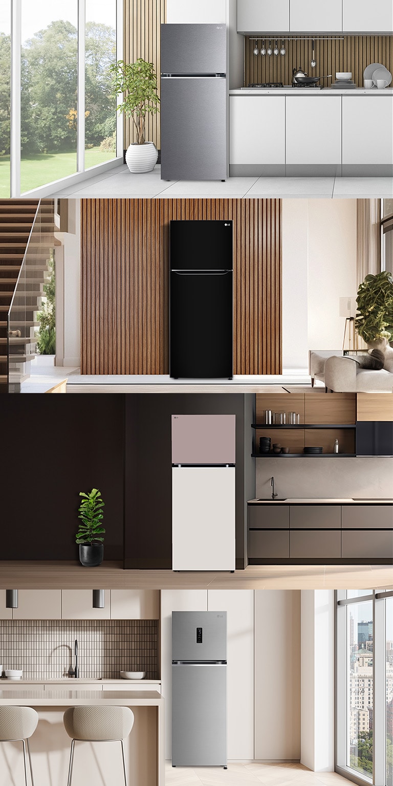 LG 380L Smart Inverter Double Door Refrigerator, Multi Air Flow, Dazzle Steel