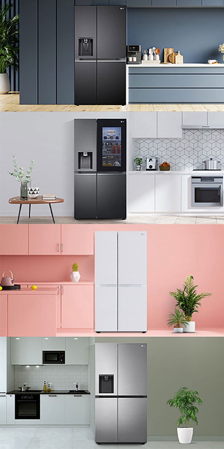 LG 630L Smart Inverter Side-by-Side Refrigerator, Wi-Fi, Ice Dispenser
