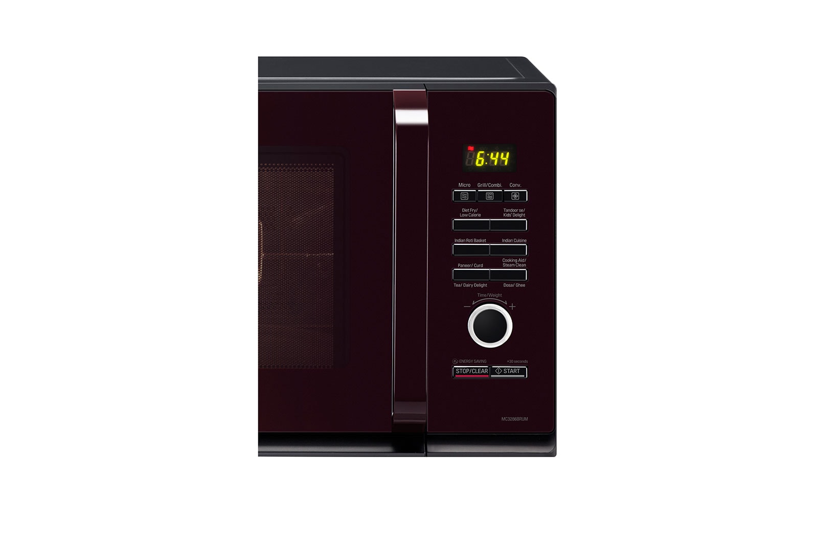 LG 32L Convection Microwave Oven: Diet Fry, Motorised Rotisserie, Stainless Steel