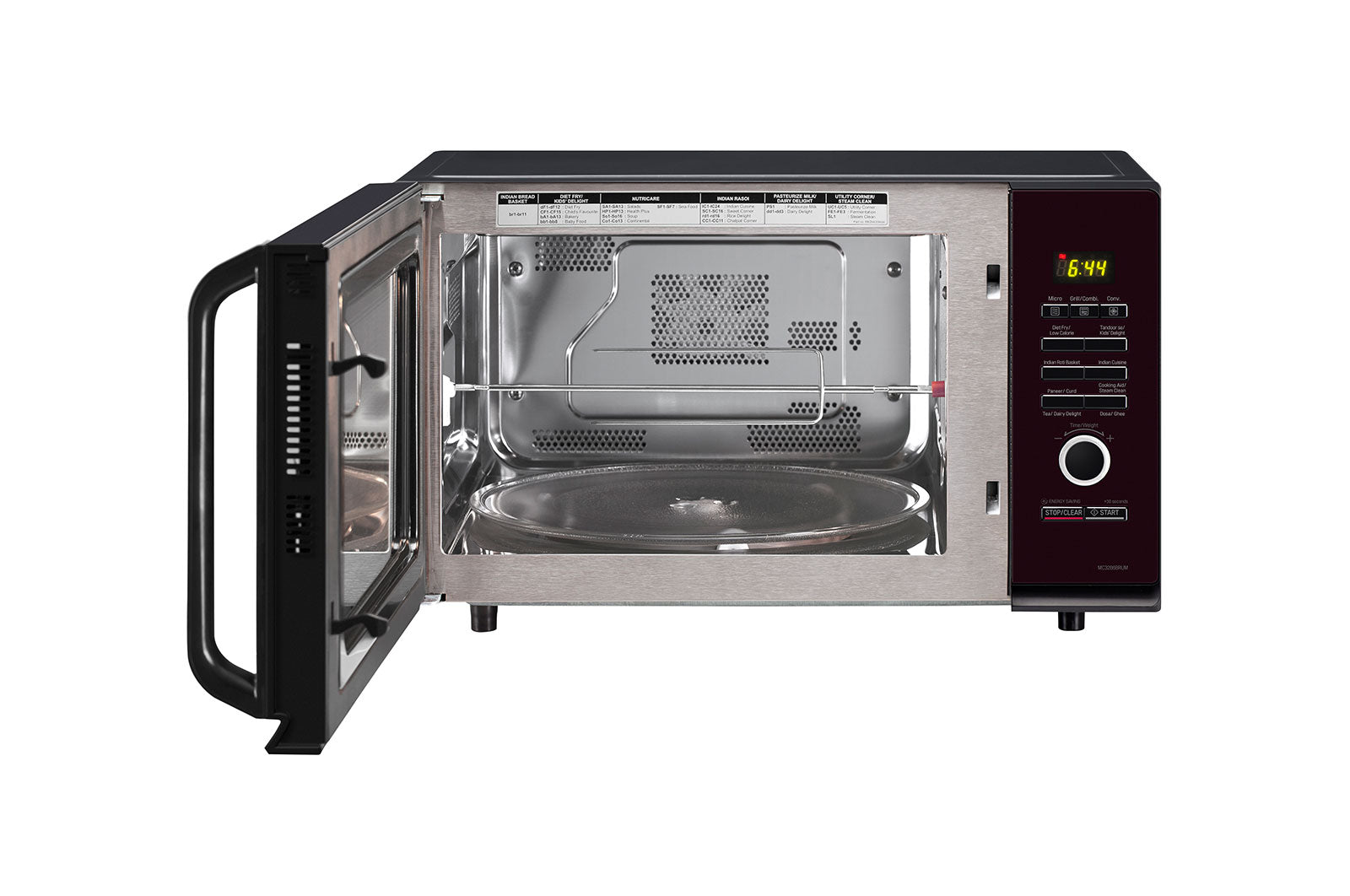 LG 32L Convection Microwave Oven: Diet Fry, Motorised Rotisserie, Stainless Steel