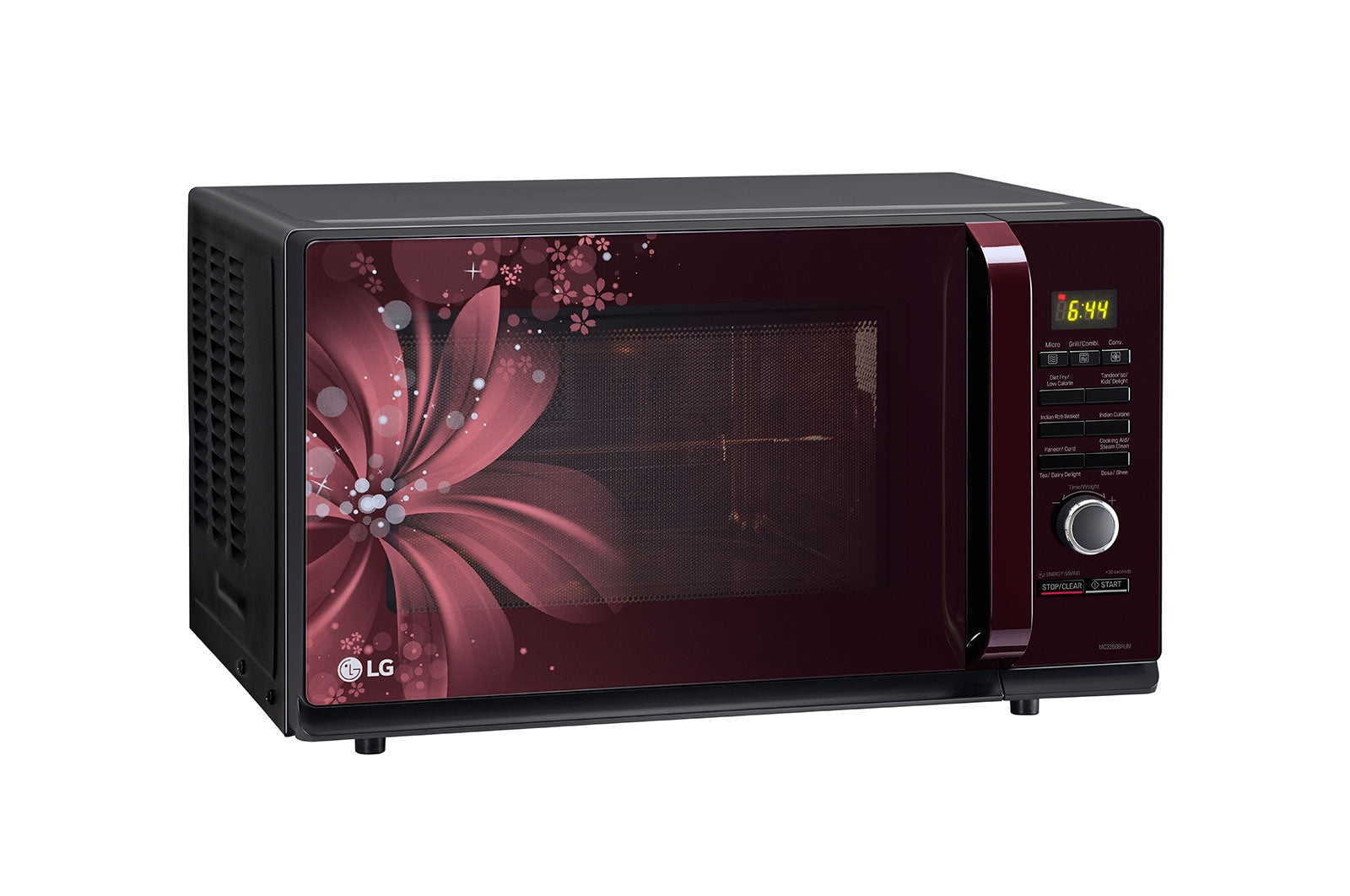 LG 32L Convection Microwave Oven: Diet Fry, Motorised Rotisserie, Stainless Steel