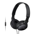 Sony On-Ear Stereo Headphones with Mic and Tangle Free Cable (MDR-ZX110AP)