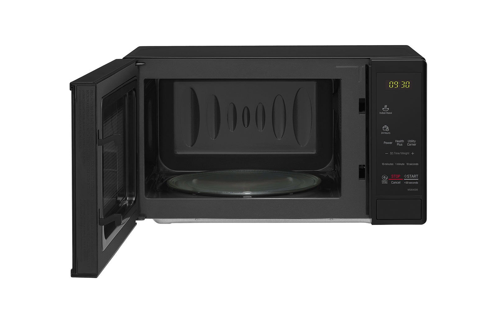 LG 20L Solo Microwave Oven with Glass Door & Grill: MS2043DB