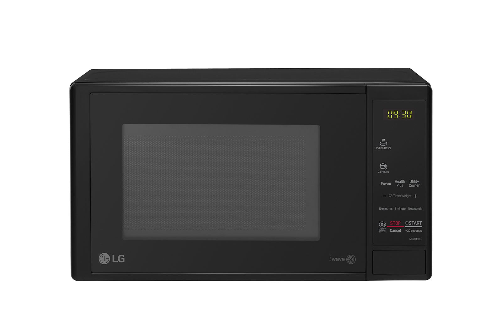 LG 20L Solo Microwave Oven with Glass Door & Grill: MS2043DB
