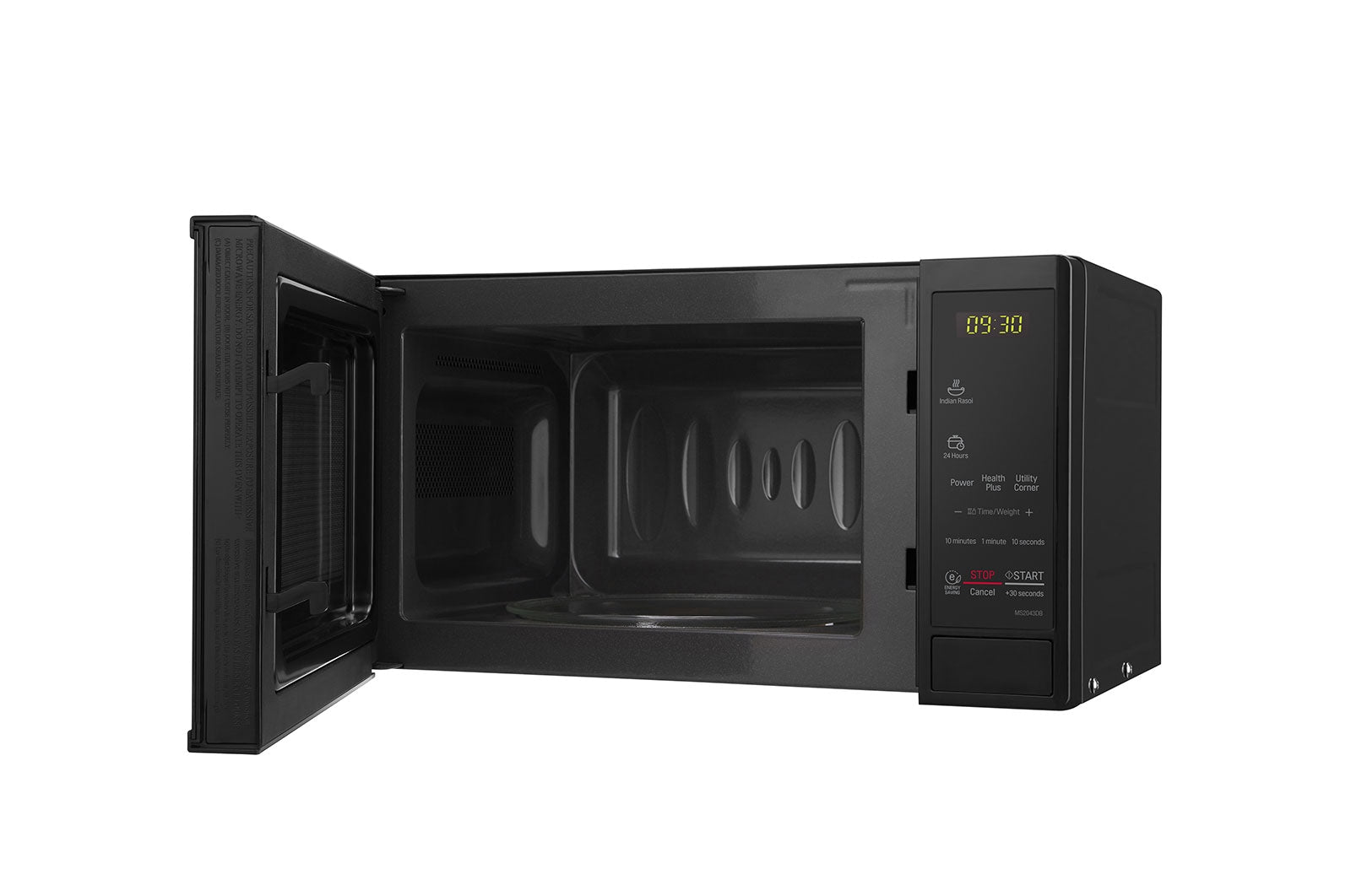 LG 20L Solo Microwave Oven with Glass Door & Grill: MS2043DB
