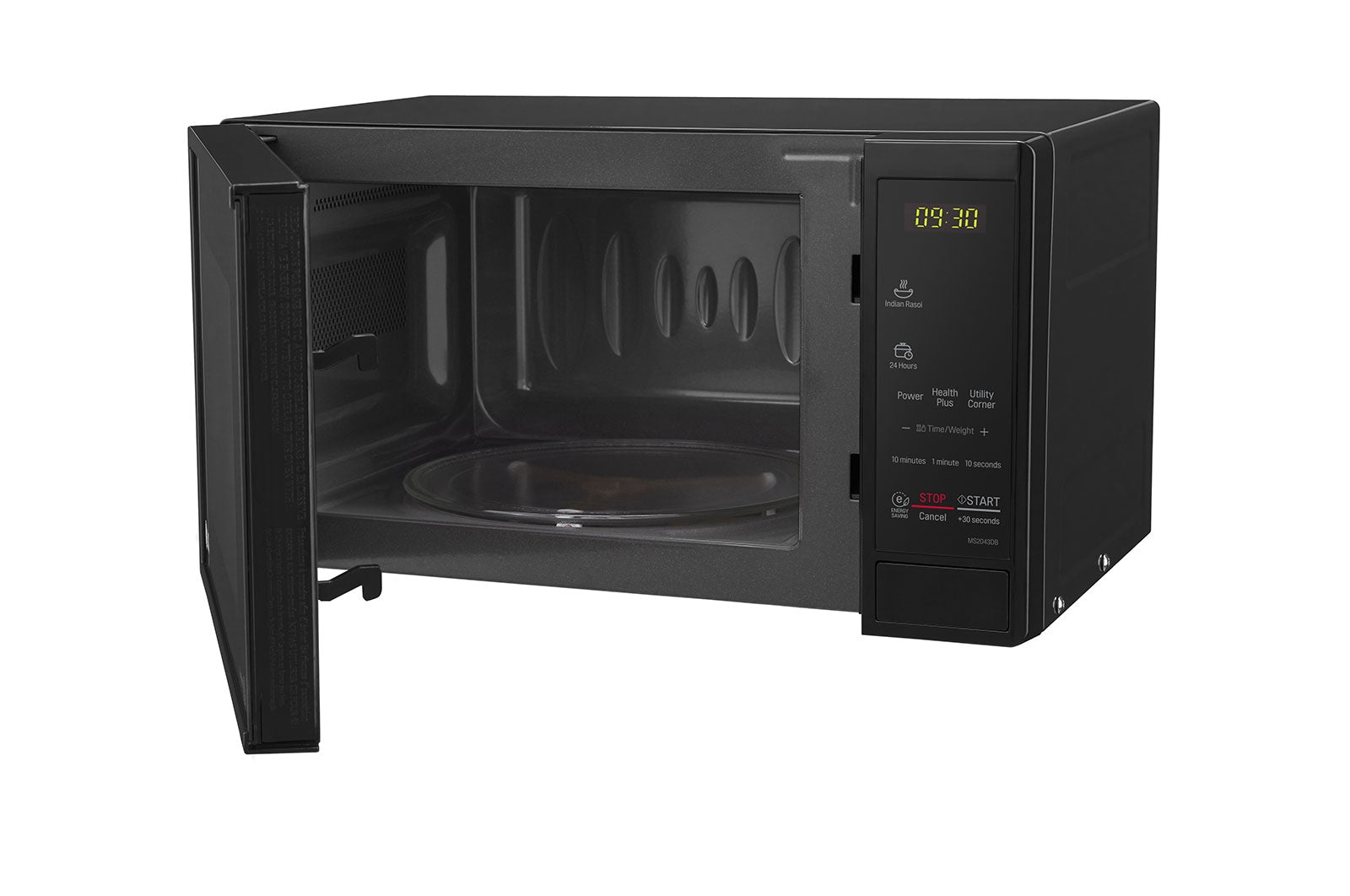 LG 20L Solo Microwave Oven with Glass Door & Grill: MS2043DB