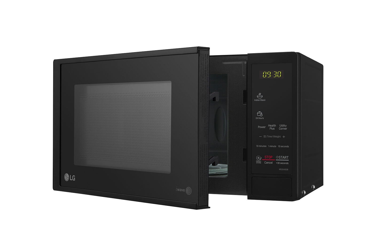 LG 20L Solo Microwave Oven with Glass Door & Grill: MS2043DB