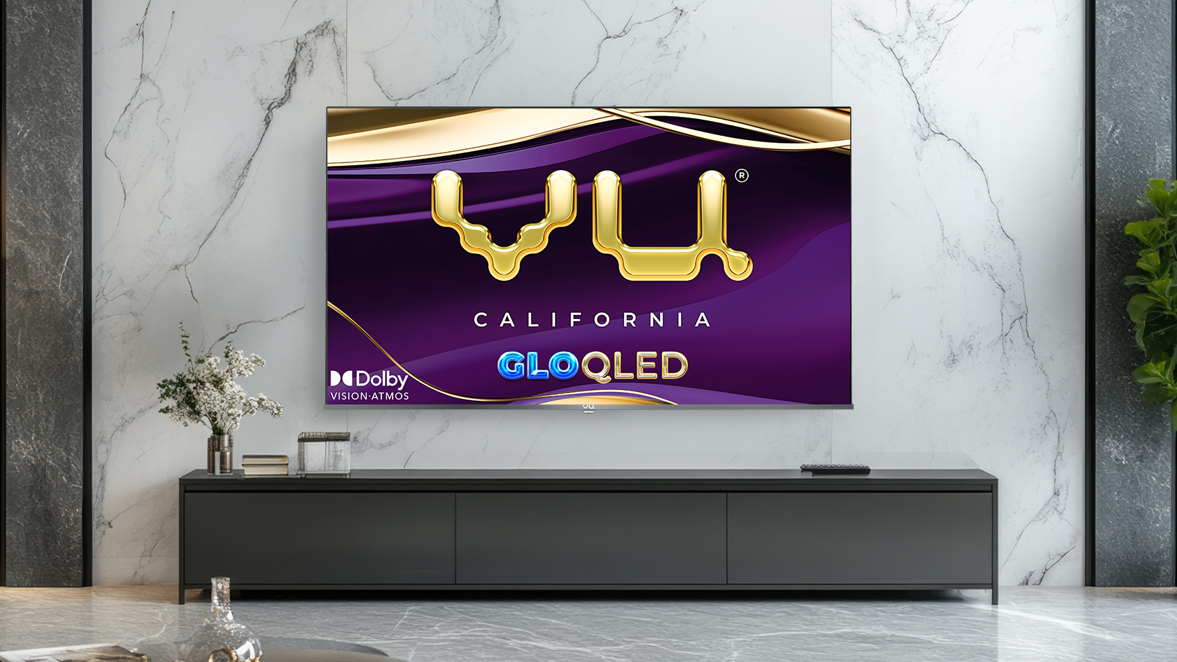 Vu Glo 55‑inch QLED Smart TV with Dolby Vision