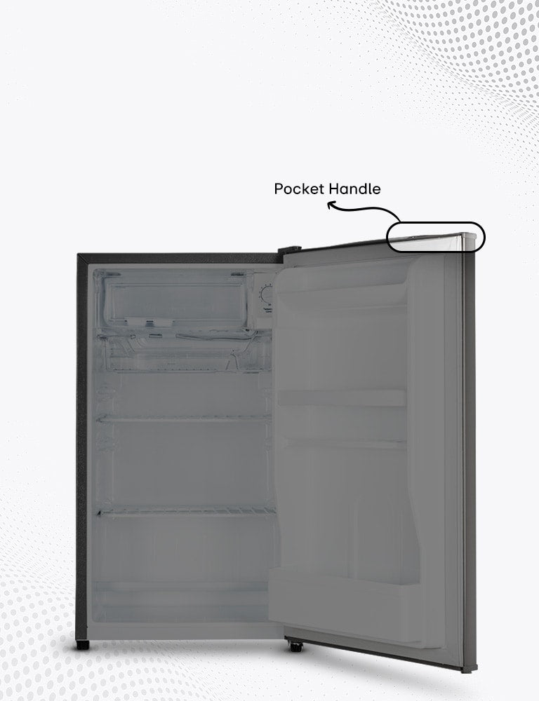 LG 90 Litre Single-Door Mini Refrigerator: Dazzle Steel Finish, 1 Star Rating