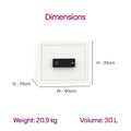 Godrej NX Pro Luxe Digi+ Bio 30L - Interior with Shelf