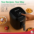 Wonderchef Neo 2L Digital Air Fryer - Time and Temperature Control