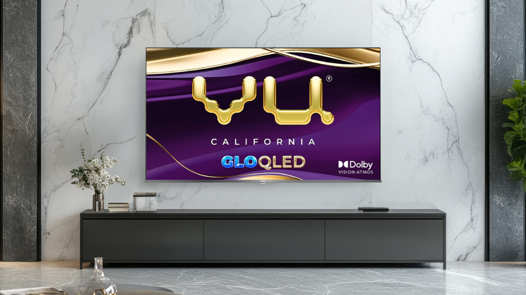 Vu Glo 55‑inch QLED Smart TV with Dolby Vision
