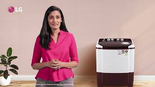 LG 10Kg 5-Star Semi-Automatic Top Load Washing Machine with Roller Jet Pulsator