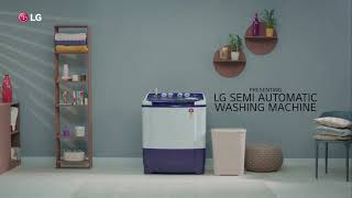 LG 10Kg 5-Star Semi-Automatic Top Load Washing Machine with Roller Jet Pulsator