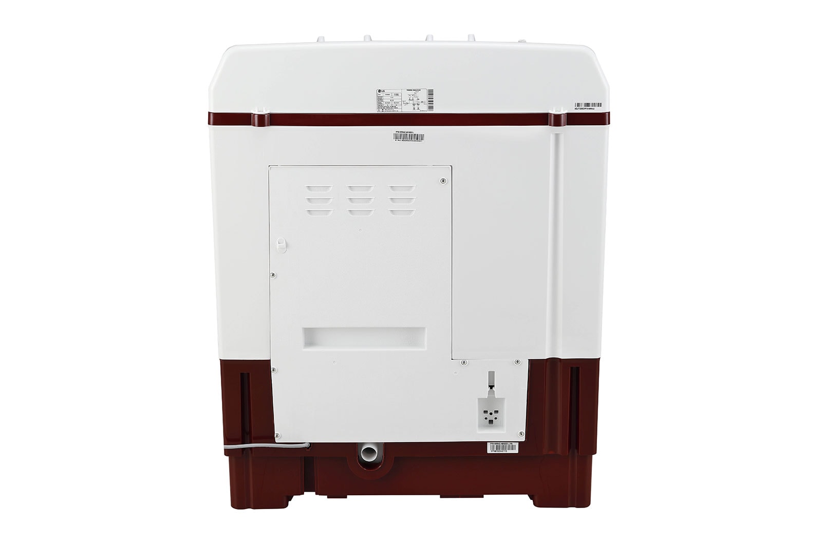 LG 7.5 Kg Semi-Automatic Top Load Washing Machine Roller Jet Pulsator Burgundy