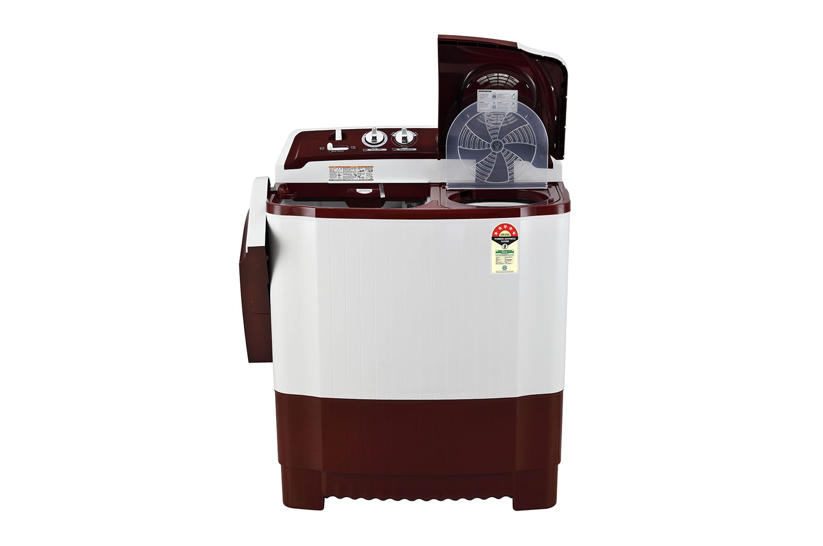 LG 7.5 Kg Semi-Automatic Top Load Washing Machine Roller Jet Pulsator Burgundy