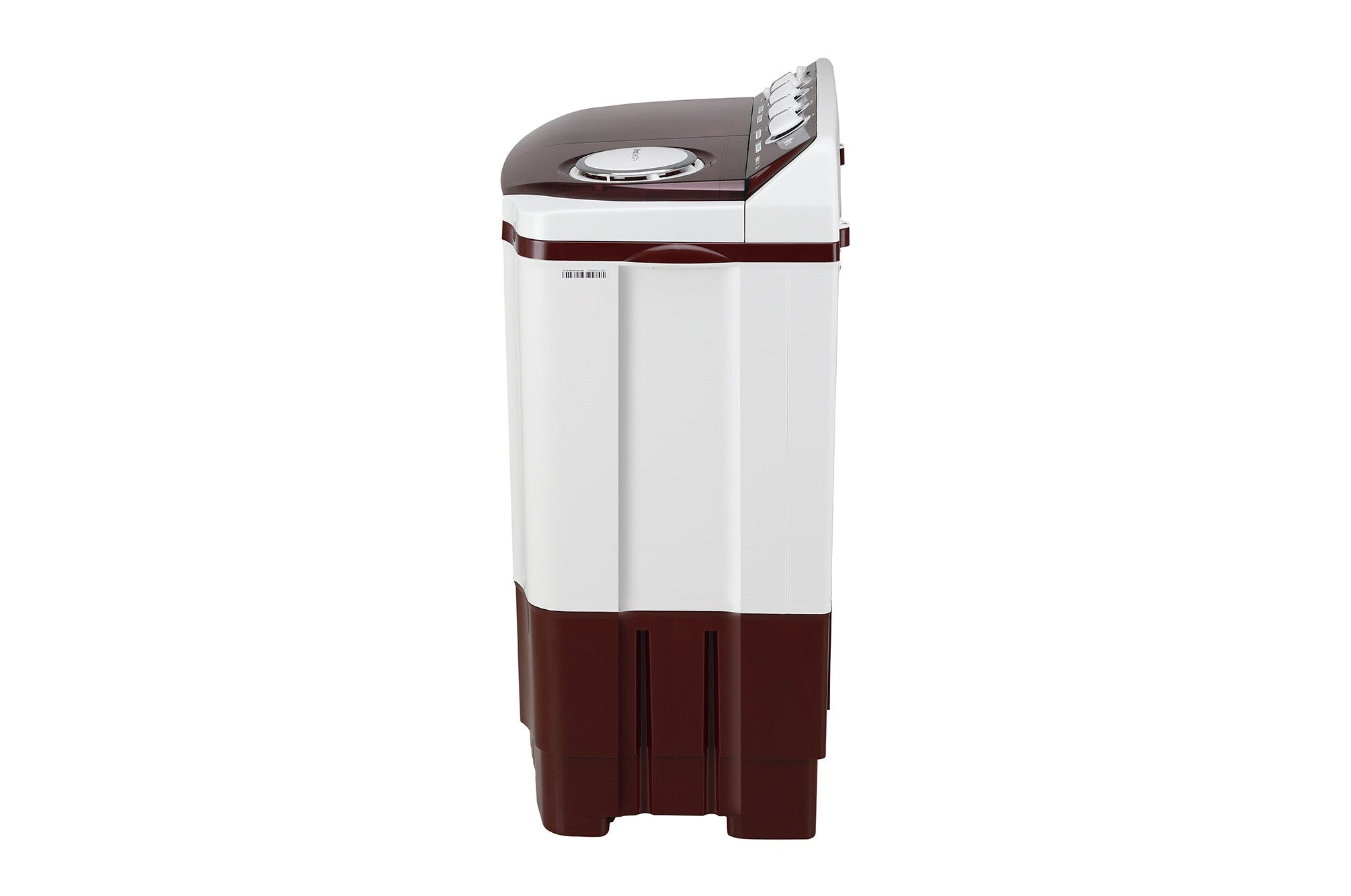 LG 8Kg Semi-Automatic Top Load Washing Machine, Roller Jet Pulsator, Burgundy