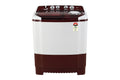 LG P8035SRAZA 8Kg Semi Automatic Top Load Washing Machine Burgundy - Side View