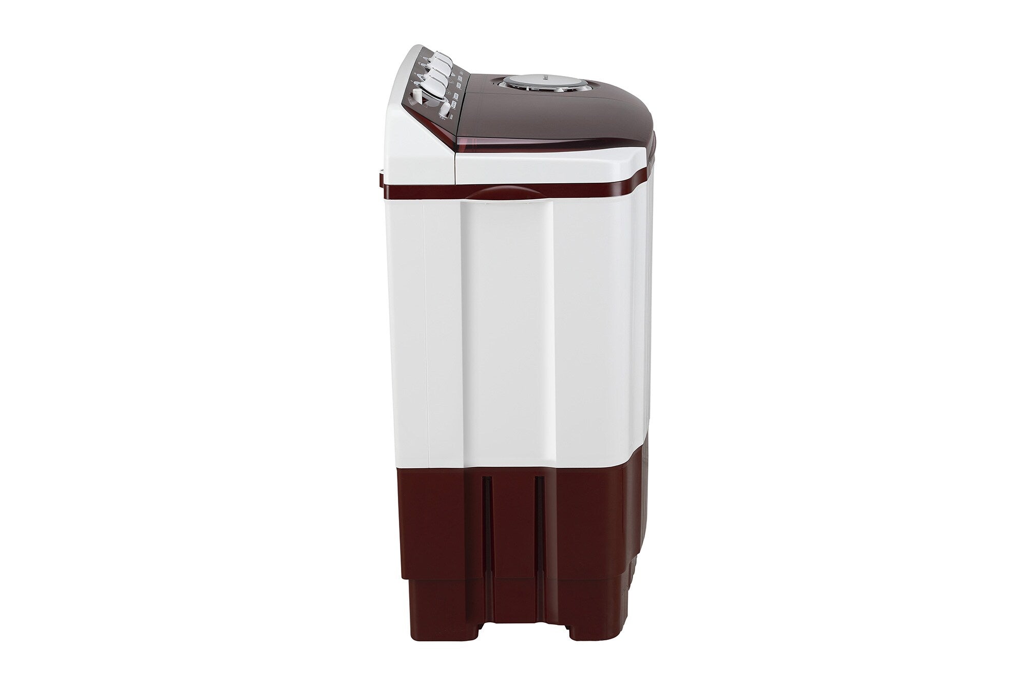 LG 8Kg Semi-Automatic Top Load Washing Machine, Roller Jet Pulsator, Burgundy