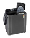 LG P9555SKAZ 9.5Kg Semi Automatic Top Load Washing Machine Middle Black - Left View (Lid Open)