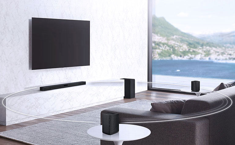 LG SNC4R 420W Wireless Surround Sound Bar, AI Sound, Bluetooth