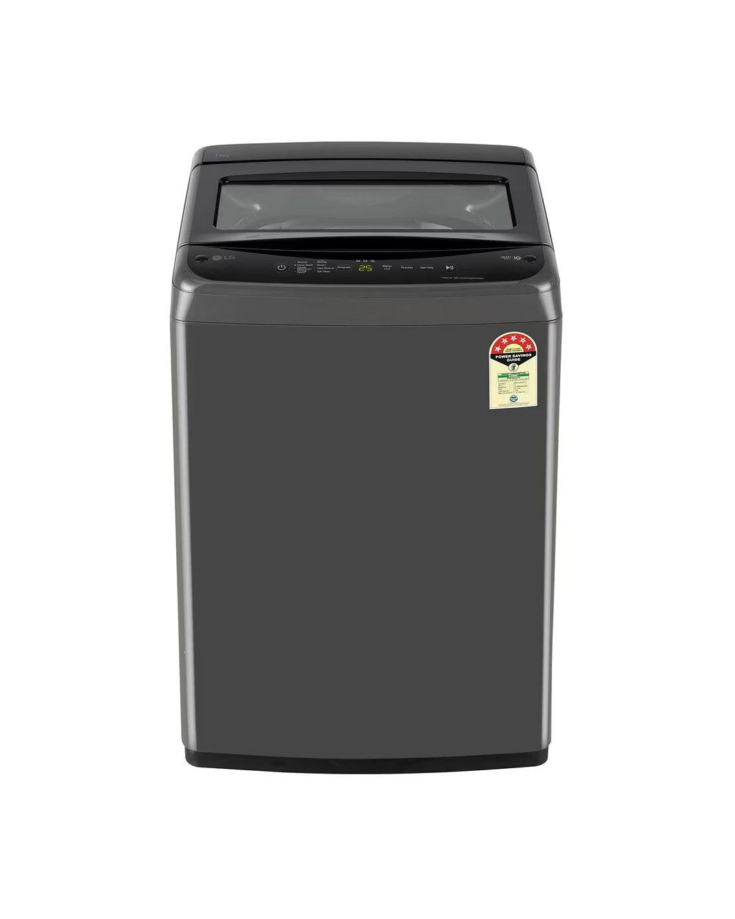 LG T70VBMB4ZD 7Kg Fully Automatic Top Load Washing Machine Middle Black - Front View