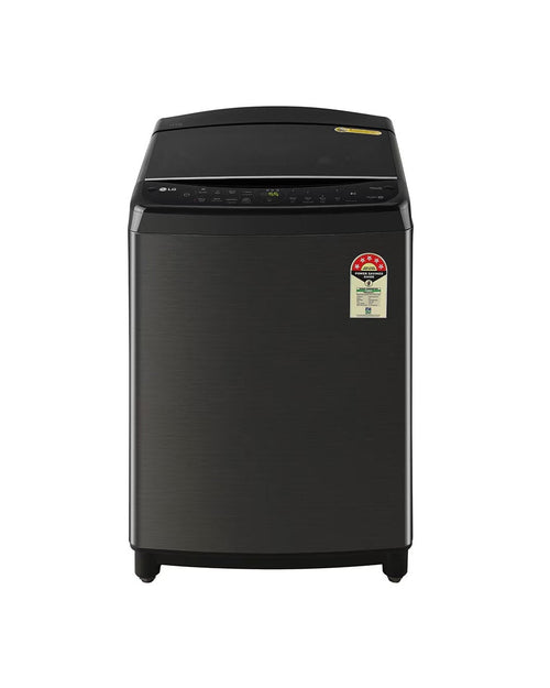 LG THD11SWP 11Kg Fully Automatic Top Load Washing Machine Platinum Black - Front View