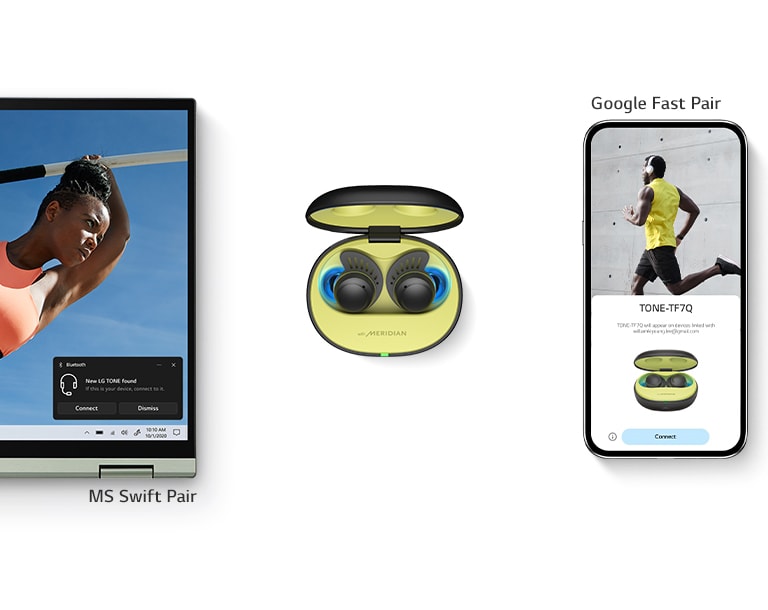 LG TONE Free TF7 IP67 Waterproof UVnano Active Noise Cancelling Wireless Earbuds