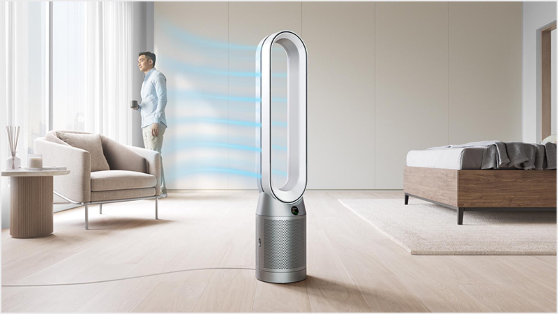 Dyson Purifier Cool TP07 Refurbished White/Silver Smart HEPA H13 Air Purifier