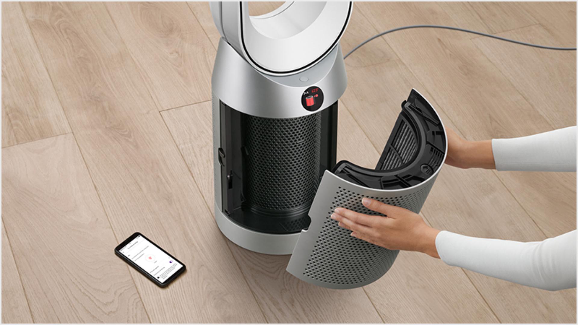 Dyson Purifier Cool TP07 Refurbished White/Silver Smart HEPA H13 Air Purifier