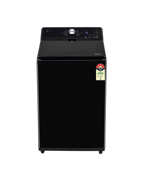 LG TX510SWO 10Kg Top Load Washing Machine Onyx Black - Front View