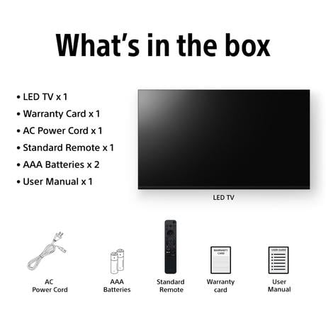 Sony BRAVIA 2 II 50-inch 4K UHD Smart LED Google TV K-50S22M2