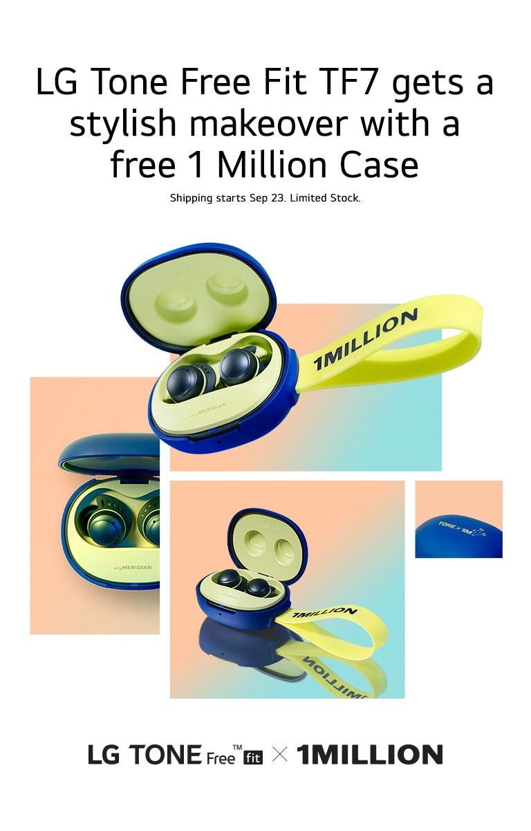 LG TONE Free TF7 IP67 Waterproof UVnano Active Noise Cancelling Wireless Earbuds