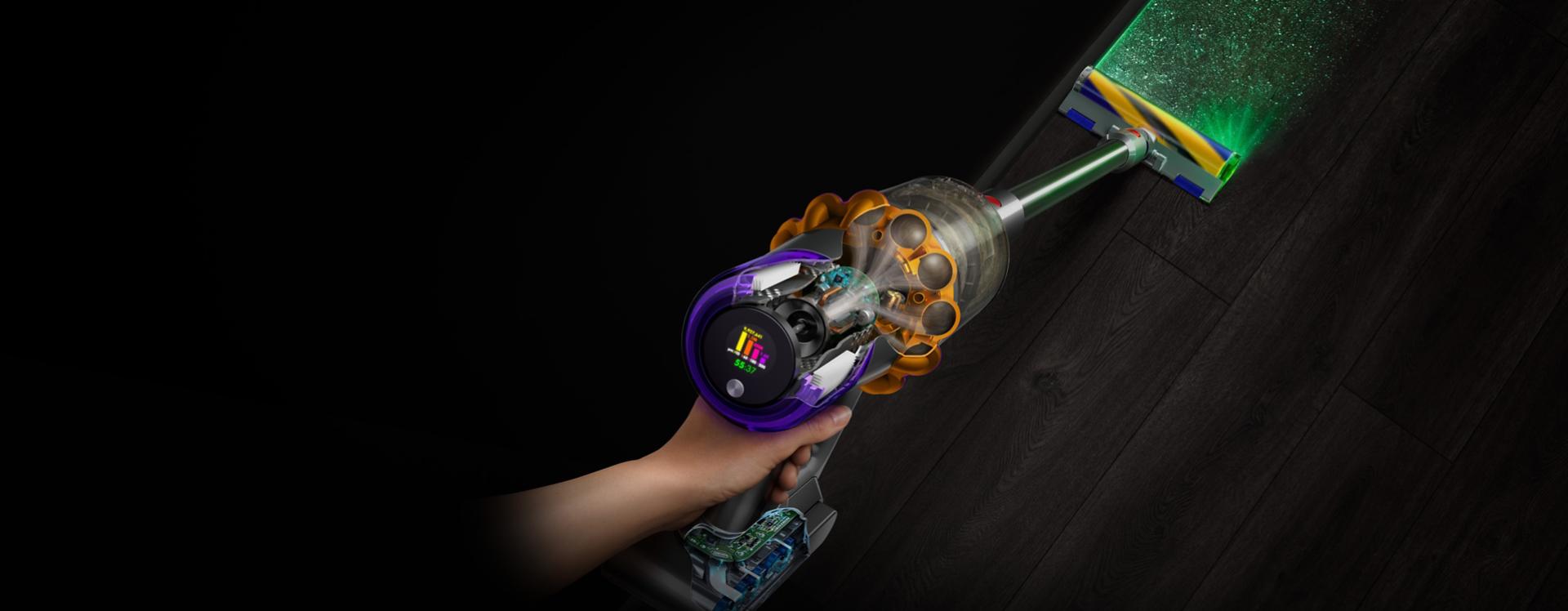 Dyson V15 Detect Cord-Free Vacuum: Laser Dust, Smart Suction, HEPA Filtration