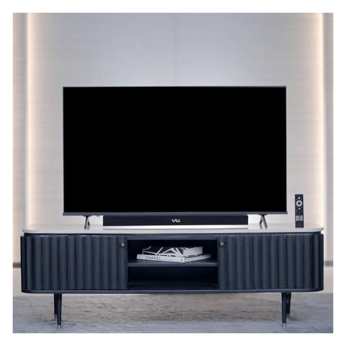 VU 75 Inch 4K QLED Smart Google TV with Dolby Vision, Dolby Atmos, 88W Soundbar, MEMC, HDMI 2.1 & Bezel-Less Design