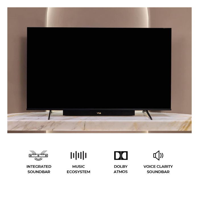 Vu 55‑Inch 4K QLED Smart Google TV with Dolby Vision