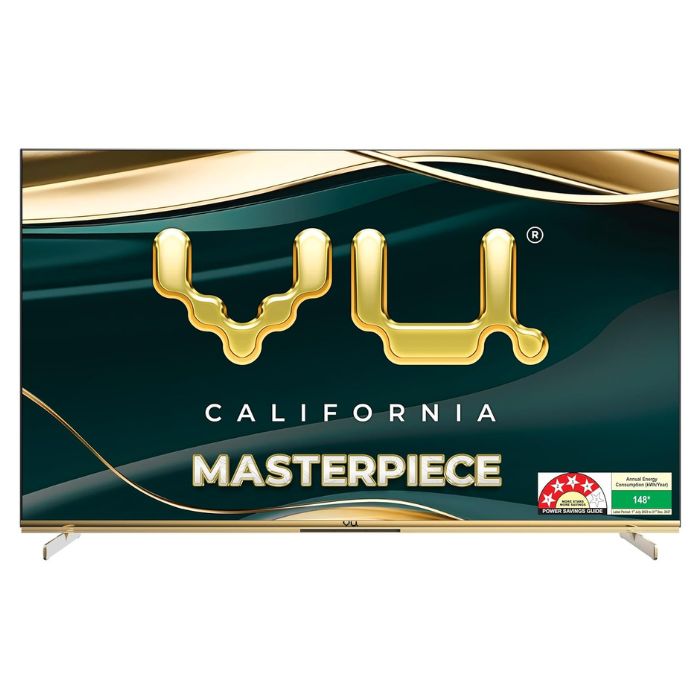 Vu 55MASTERPIECE 55" 4K QLED Armani Gold TV with Dolby Atmos