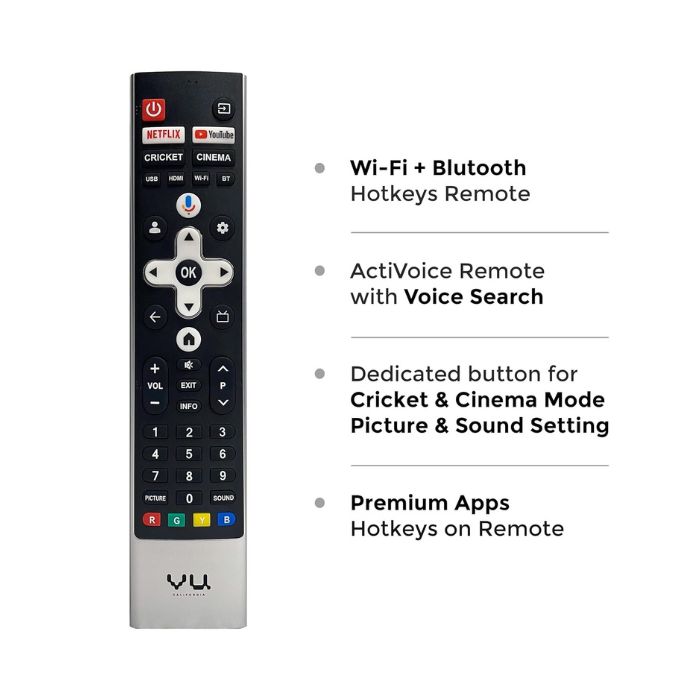 Vu 55MASTERPIECE 55" 4K QLED Armani Gold TV with Dolby Atmos