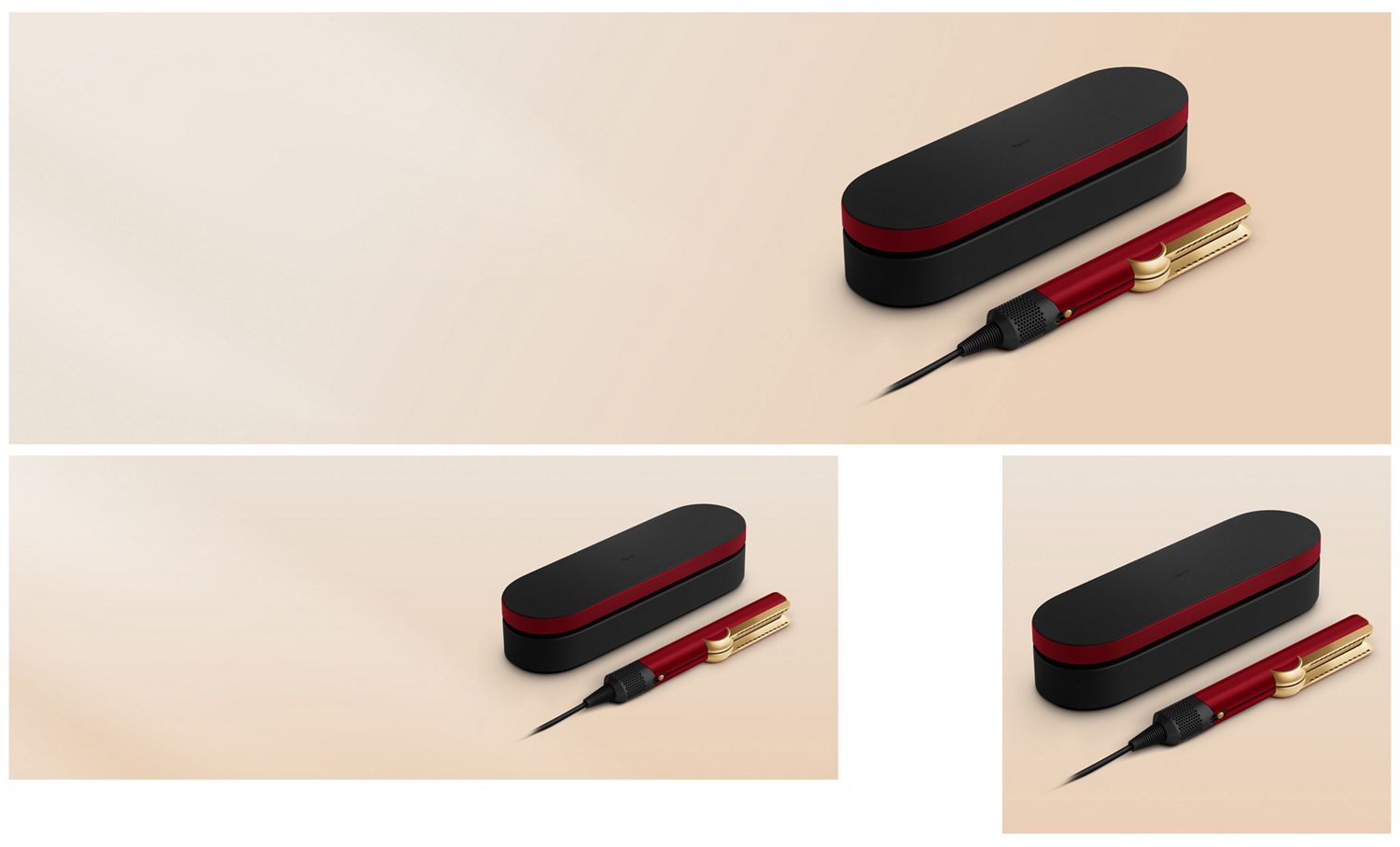 Dyson Airstrait Wet-to-Dry Hair Straightener with Airflow, Red Velvet Gold Colour