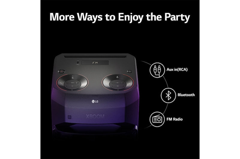 LG XBOOM XL2S Powerful 80W Super Bass Boost Bluetooth Karaoke Party Speaker