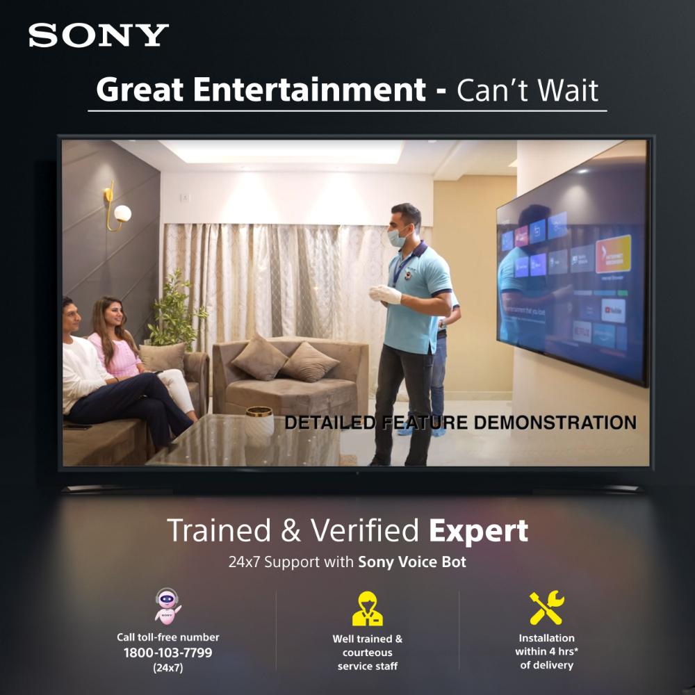 Sony 43-inch BRAVIA 2 4K Ultra HD Smart LED Google TV K-43S25M2 Black