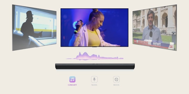 LG S40T 300W 2.1 Ch Soundbar for TV with AI Sound Pro