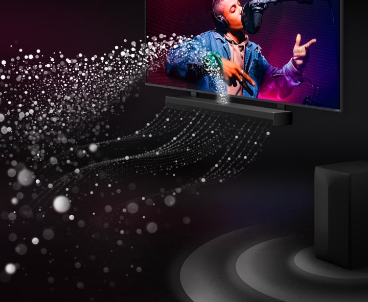 LG S70TY 3.1.1Ch QNED TV Soundbar: Immersive Dolby Atmos Audio with Wireless Subwoofer