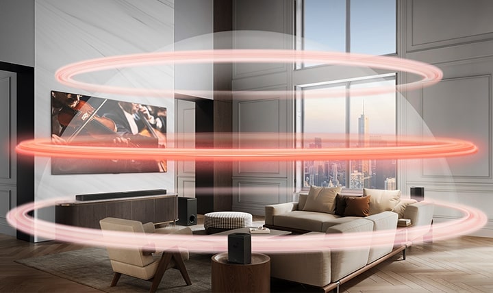 LG S70TY 3.1.1Ch QNED TV Soundbar: Immersive Dolby Atmos Audio with Wireless Subwoofer