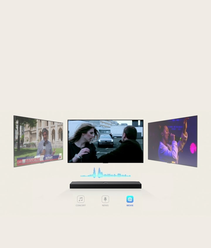 LG S70TY 3.1.1Ch QNED TV Soundbar: Immersive Dolby Atmos Audio with Wireless Subwoofer