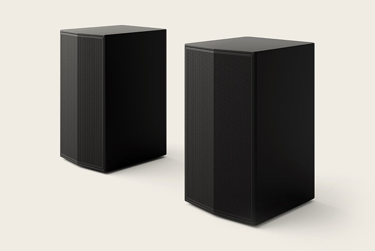 LG SPT8-S 100W Wireless Rear Surround Speakers for Immersive Soundbar Audio