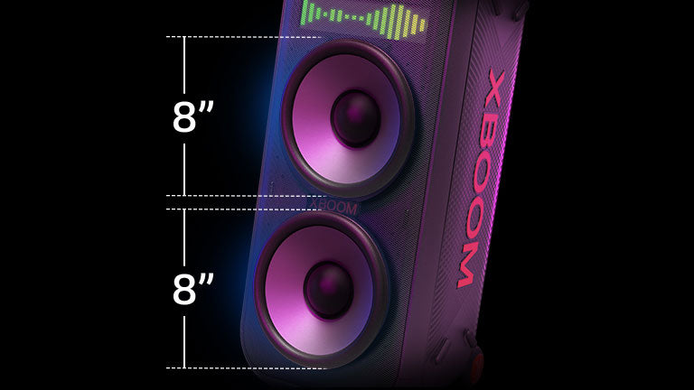 LG XBOOM XL9T: 1000W Bluetooth Party Speaker with Dual 8-inch Woofers